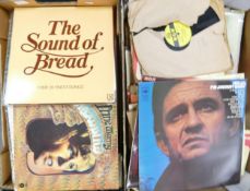 A large Collection of Easy Listening Lps & 78's (2 trays)