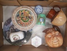 Mixed Collection of ceramics to include Doulton Lambeth stoneware Jug, Royal Doulton 'John