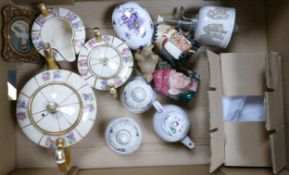 A mixed collection of items to include Sudlow Floral decorated Tea Service, Royal Doulton Small