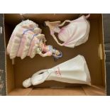 Royal Doulton figures Tomorrows Dreams White (1st), together with Royal Doulton Hannah HN3369 (2nd),