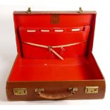 Vintage Peal & Co. leather portfolio document case / briefcase.