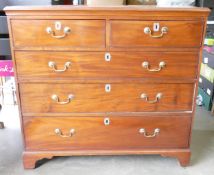 Victorian Chest of 2 over 3 Drawers, length 107cm , depth 53cm & height 100cm