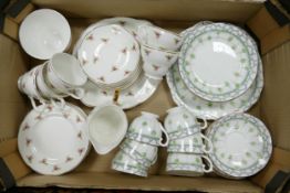 A mixed collection of items to include Sheridan & Salisbury Floral decorated tea ware