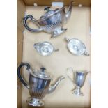 English Made Silver Plated Tea Service & similar jug