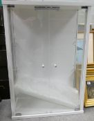 Modern Glass fronted Display Cabinet, height 83 x width 56 & depth 25cm