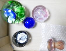 A collection of Glass paperweights(5)