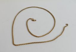 9ct gold necklace,3.7g.
