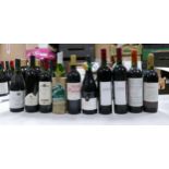 A collection of vintage wines to include 2001 Castillo Labastida Riolja,1997 Alamos Malbec, 1997