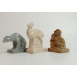 Wade Art Deco John Skeaping style figures of monkey, deer and polar bear. All boxed (3)