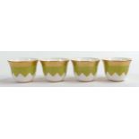 De Lamerie Fine Bone China heavily gilded Tea Bowls, specially made high end quality item, Made in