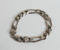 Silver gentlemans bracelet, 34g.