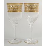 De Lamerie Fine Bone China heavily gilded Wine Glass , specially made high end quality item, Made in