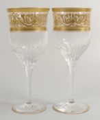 De Lamerie Fine Bone China heavily gilded Wine Glass , specially made high end quality item, Made in
