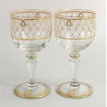 De Lamerie Fine Bone China Twisted Rope Patterned Wine Glasses , specially made high end quality
