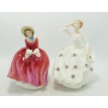 Royal Doulton Lady Figures Denise HN2273 & seconds Maureen(2)