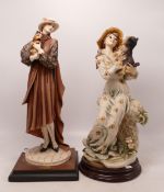 Florence Collection figures , tallest 33cm(2)