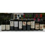 A collection of vintage wines to include 2001 Andre Roux La Barque Vieille, Giordano Sangiovese,