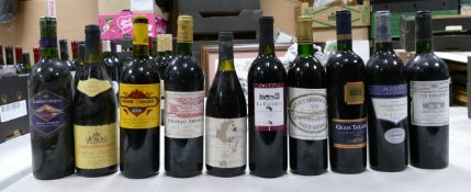 A collection of vintage wines to include 1997 Chateau Arnauld, 2004 Domaine La Cigaliere, Vina ,