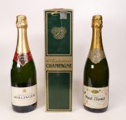 A collection of Champagnes to include Bollinger Special Cuvee, Paul Clouet & Alexander Dunn L'