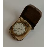 Gold plated top winding Waltham ornate pocket watch with Elgin movement, not working.