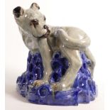 Helena Johnová (1884–1962) Czech large pottery figure of a Bulldog, bill of sale states