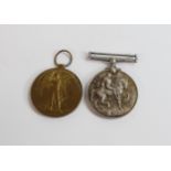 A pair of first world war medals awarded to 28836 Pte A.C Waring G.GDS.