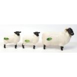 Beswick Black Faced Sheep 1765 & lambs 1828x 2 (3)