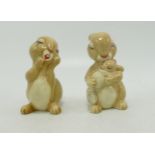 Beswick Comical Rabbits 2131 & 2132(2)