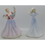 Royal Doulton Lady Figures June Hn2991 & Olivia HN3717(2)