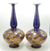 Pair Royal Doulton Stoneware Bulbous Vases, height 38.5cm(2)