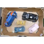 A mixed collection of items to includ Novelty VW Beetle & Citreon 2CV theme Money Boxes etc These