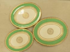 Three Large Paragon Platters with Geometric Designs, largest 46cm(3)