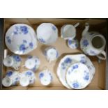Hammersley Floral decorated 22 piece tea set