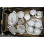 A mixed collection of items to include Minton Haddon Hall cake plate & cups, Royal Doulton