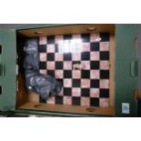 Marble Type Chess Set & Board