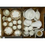 Pheonix china Tring tea and dinner ware together with white dinner ware to include coffee pots,