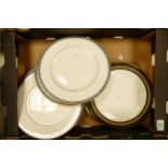 Wedgwood Ulander Patterned Dinner plates & similar Royal Doulton Cadenza & Sarabande patterned