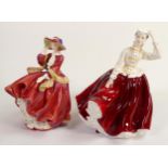 Royal Doulton Lady Figures Gail Hn2937 & Top O the Hill HN1834(2)