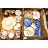 A mixed collection of items to include Royal Copenhagen Christmas Plates, Paragon Cups & Saucers,