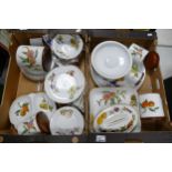 Royal Worcester Evesham Patterned Oven to Table ware including Storage Jars, Lidded Tureen, plates