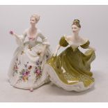 Royal Doulton Lady figures Diana Hn2468 & Lynne Hn2329(2)