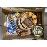 A mixed collection of items to include Royal Doulton Series ware, Spode Italian Pattern , Turned