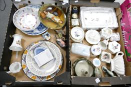 A mixed collection of items to include Royal Worcester Pin Dishes , Wedgwood Jasperware,