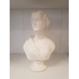 Copeland Crystal Palace Art Union chalkware bust depicting Princess Alexandra, modelled after F.M