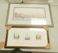 G.W Birks Limited Editon Northern Art Themed Prints, largest 44 x 68cm(2)