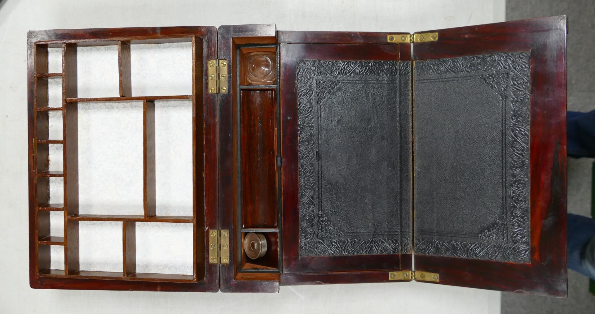 Inlaid Edwardian Writing Slope, length 30.5cm , restored internals - Image 2 of 3