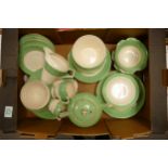 Lawleys Art Deco Eathenware tea & dinner ware