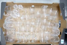 A collection of Quality Cut Glass & Etched Glassware