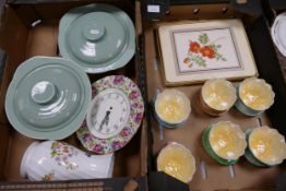 A mixed collection of items to include Royal Winton Petal Bowls, Aynsley Cottage Garden patterned