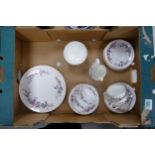 Wedgwood Devon Sprays patterned part tea set